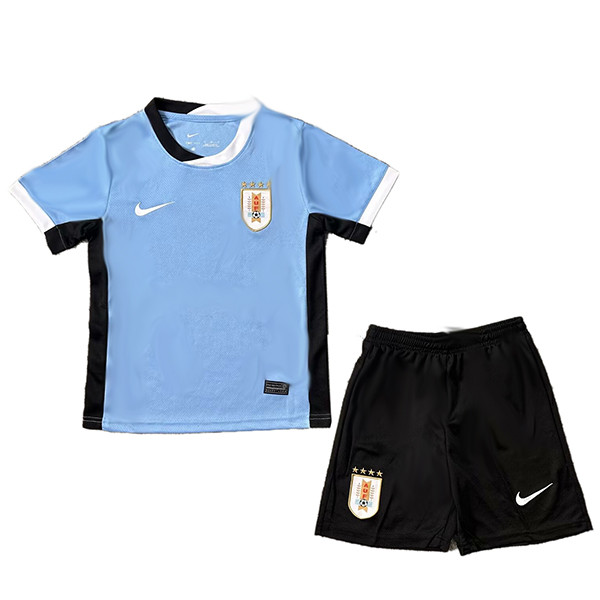 Uruguay maglia da calcio per bambini home kit da calcio per bambini prima maglia da calcio mini uniformi giovanili 2024 Euro Cup