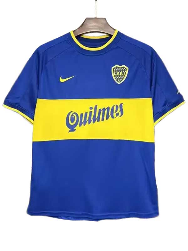 Boca juniors home retro jersey mens shirt 2000-2001