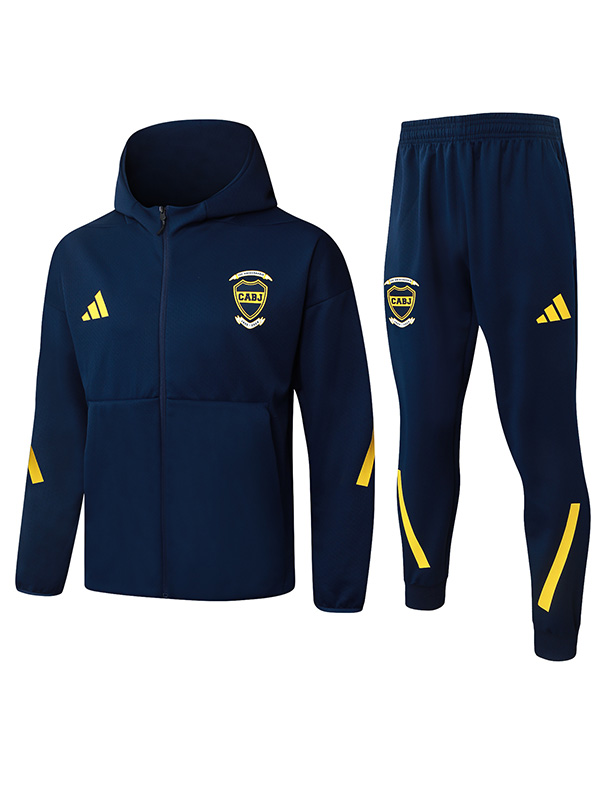 Boca juniors hoodie jacket mens navy blue training tracksuit 2025-2026