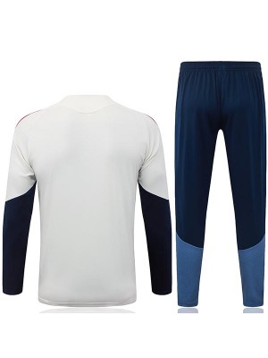 Bayern munich tracksuit mens white navy training kit 2026-2027