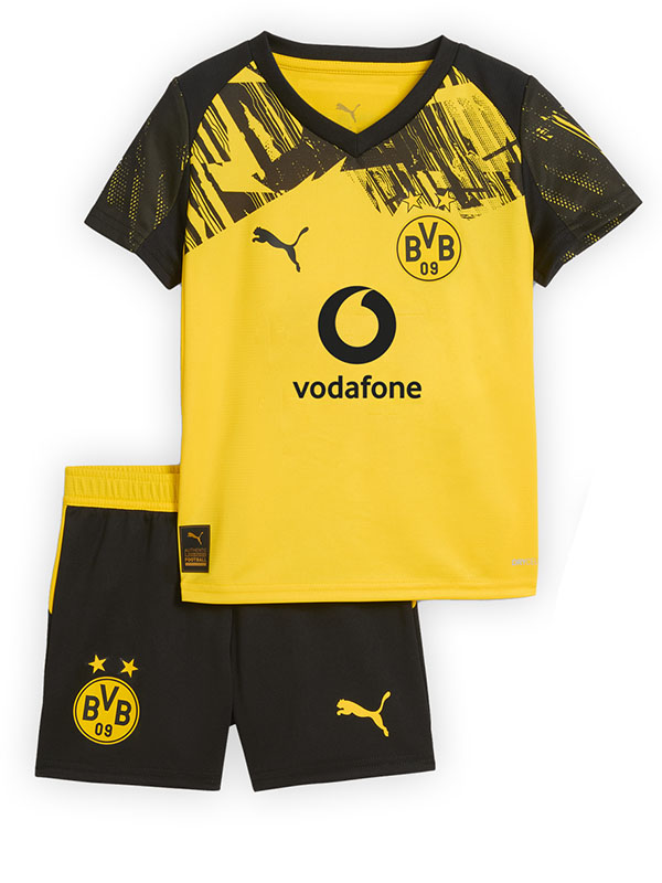 Borussia Dortmund home kids kit childrens jersey 2025-2026