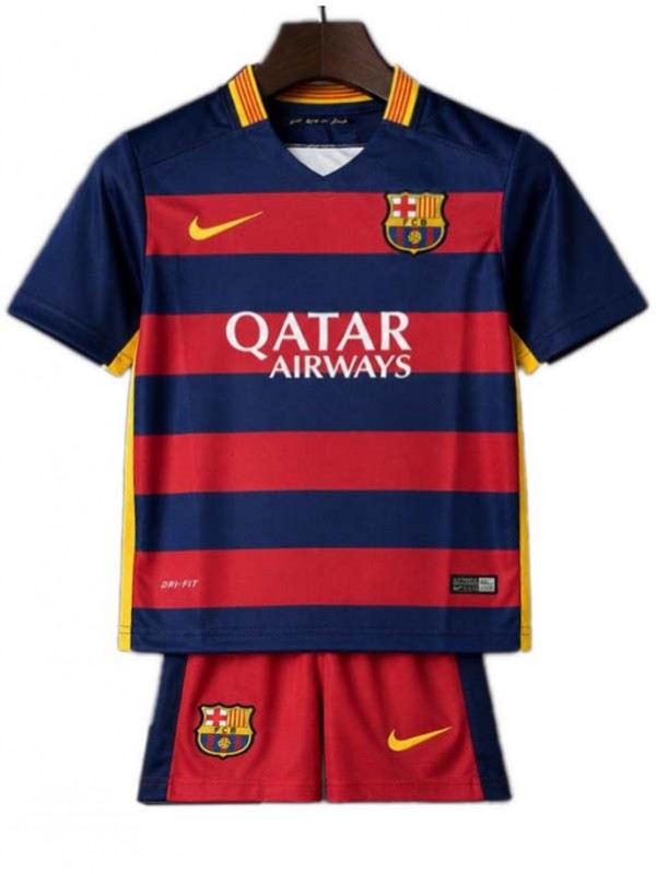 Barcelona home kids kit childrens retro jersey 2015-2016