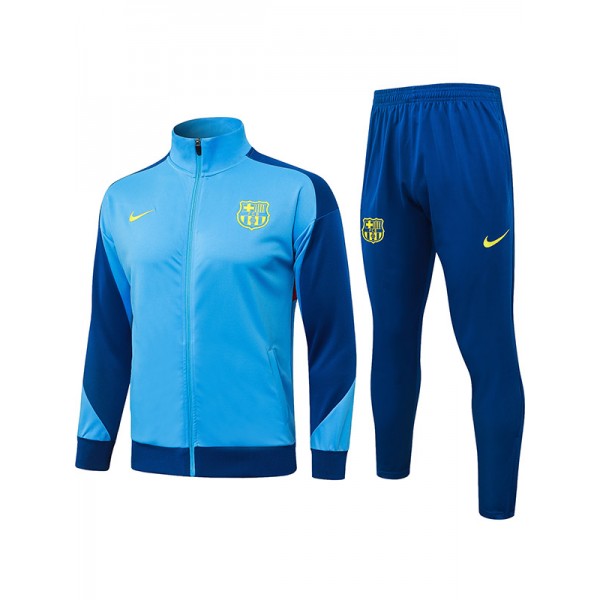 Barcelona jacket mens light blue training tracksuit 2025-2026