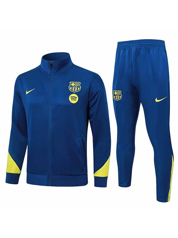 Barcelona jacket mens navy yellow training tracksuit 2025-2026