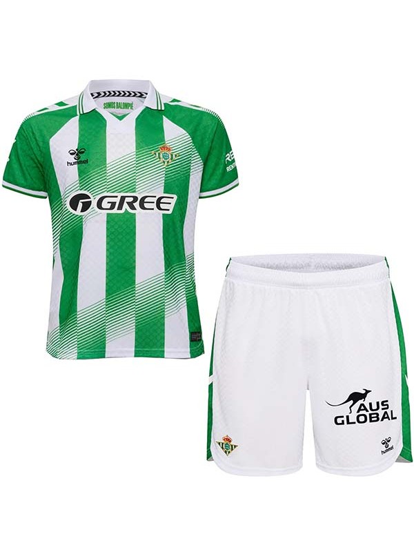 Real betis home kids kit children jersey 2026-2027