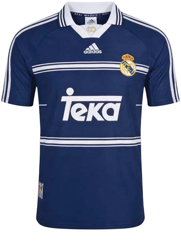 Real madrid away jersey mens retro shirt 1998-1999