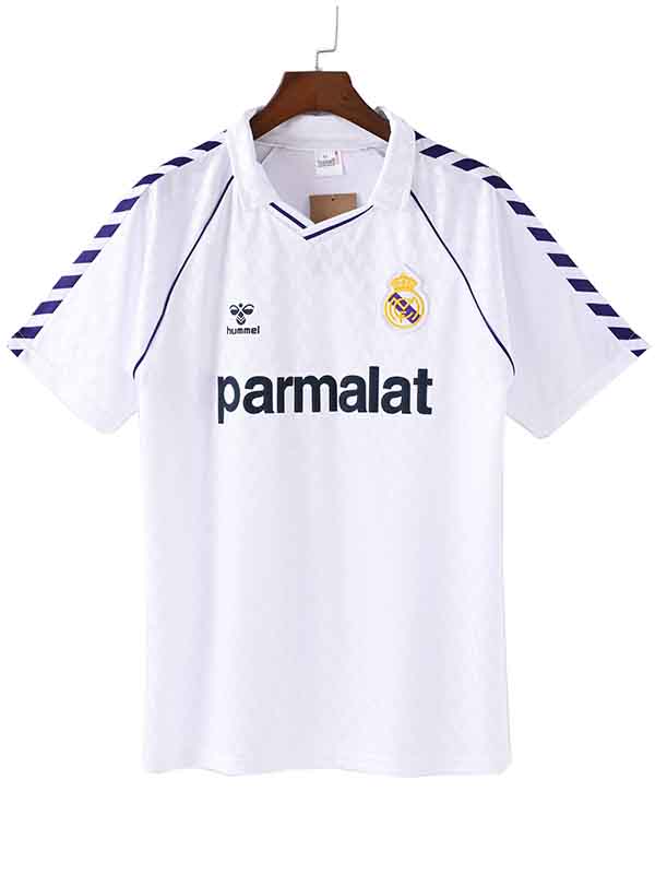 Real madrid home jersey mens retro shirt 1986-1987