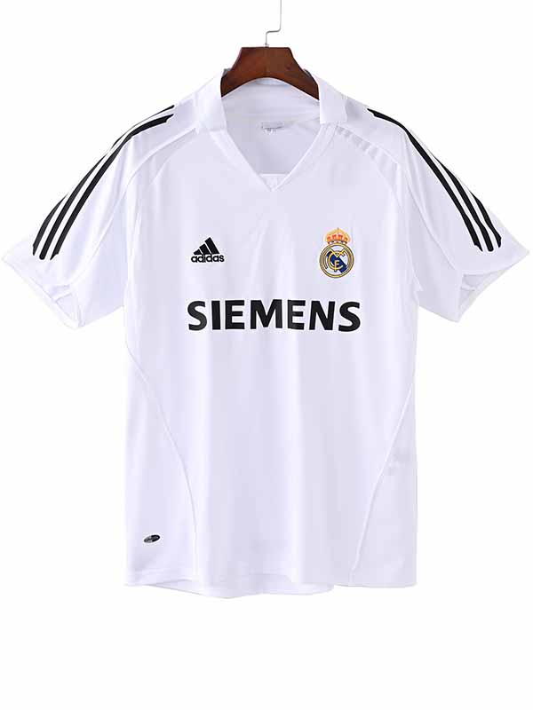 Real madrid home jersey mens retro shirt 2005-2006