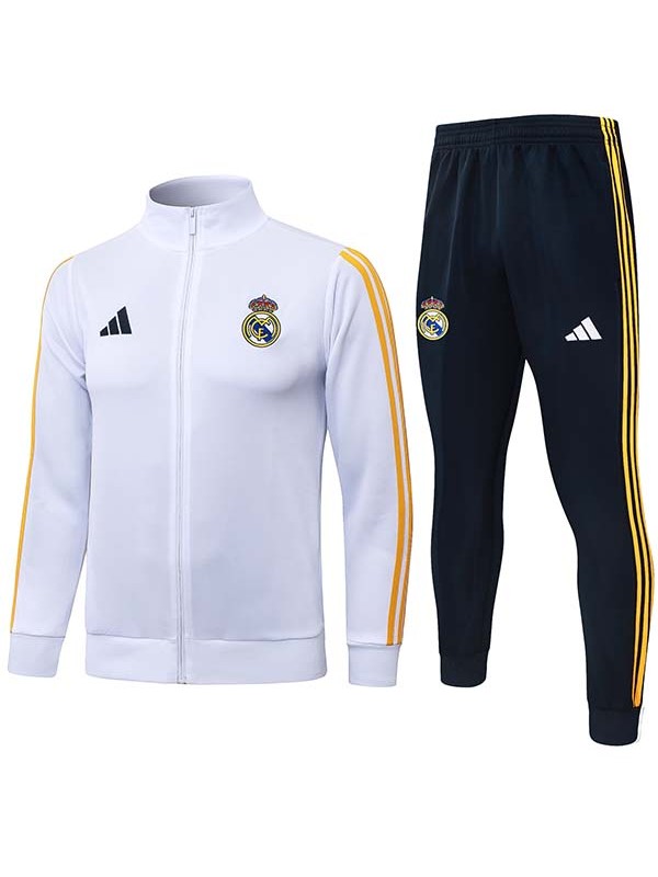 Real madrid jacket mens white balck training tracksuit 2026-2027
