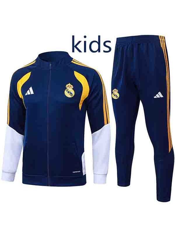Real Madrid kids jacket children navy training tracksuit 2026-2027