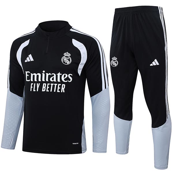 Real madrid tracksuit mens black training kit 2026-2027