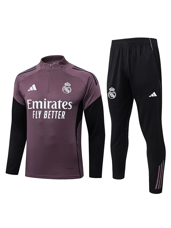 Real madrid tracksuit mens brown training kit 2026-2027