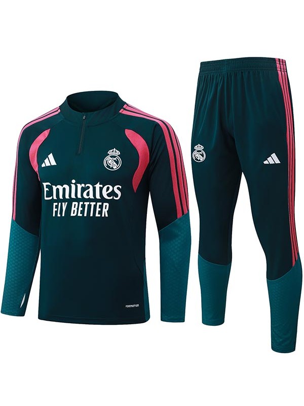 Real madrid tracksuit mens green purple training kit 2026-2027
