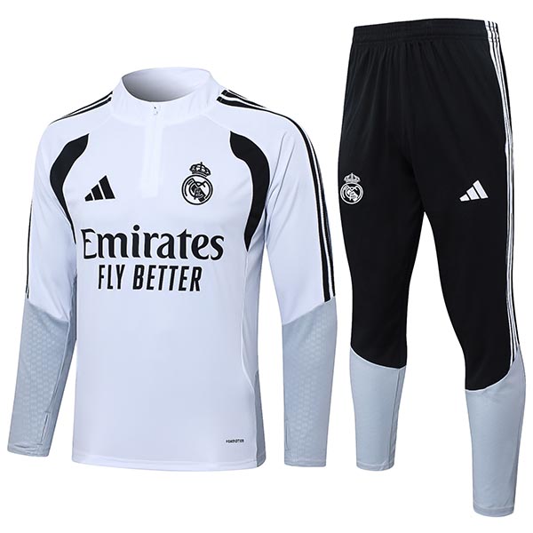 Real madrid tracksuit mens white training kit 2026-2027