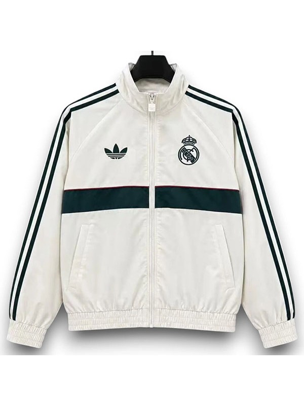 Real madrid windbreaker jacket mens white tracksuit 2026-2027