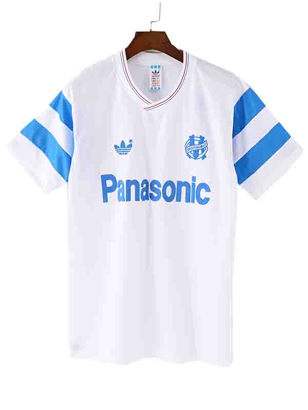 Olympique de marseille home jersey mens retro shirt 1990-1991