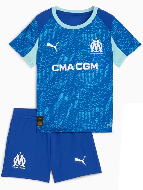 Olympique de marseille third kids kit childrens jersey 2025-2026