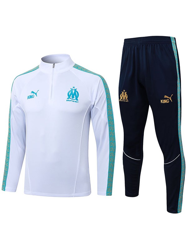 Olympique de Marseille tracksuit mens white training kit 2026-2027