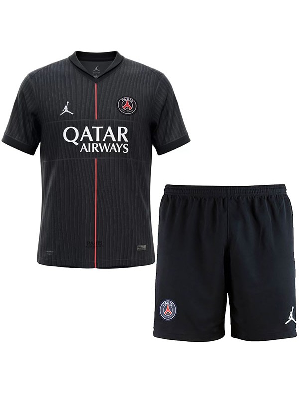 Jordan paris saint-germain fourth kids kit childrens jersey 2025-2026