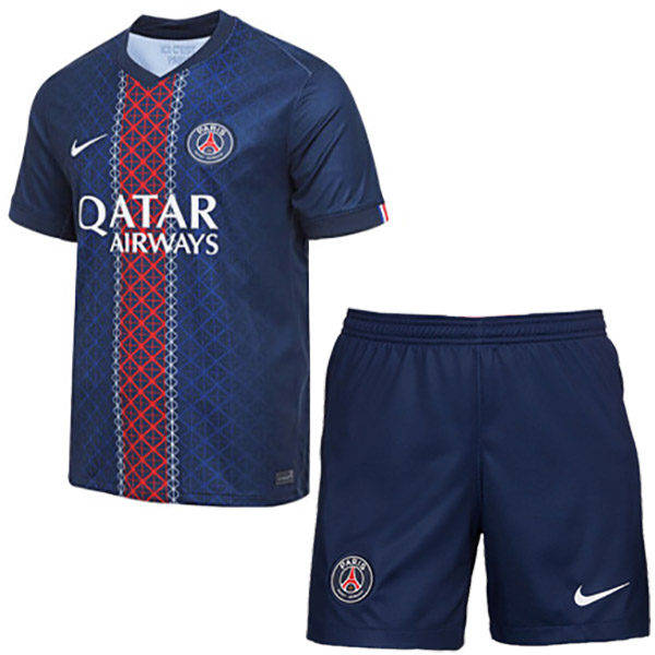 Paris saint germain home kids kit childrens jersey 2025-2026