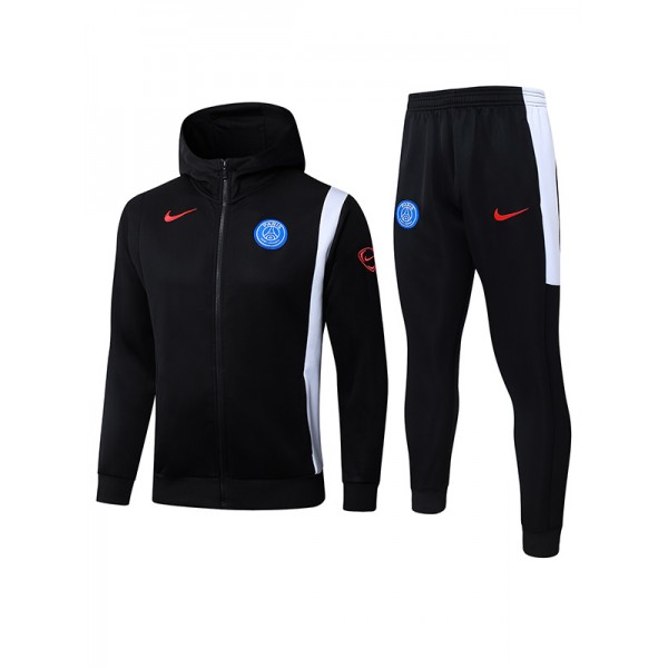 Paris saint-germain hoodie jacket mens black training tracksuit 2025-2026