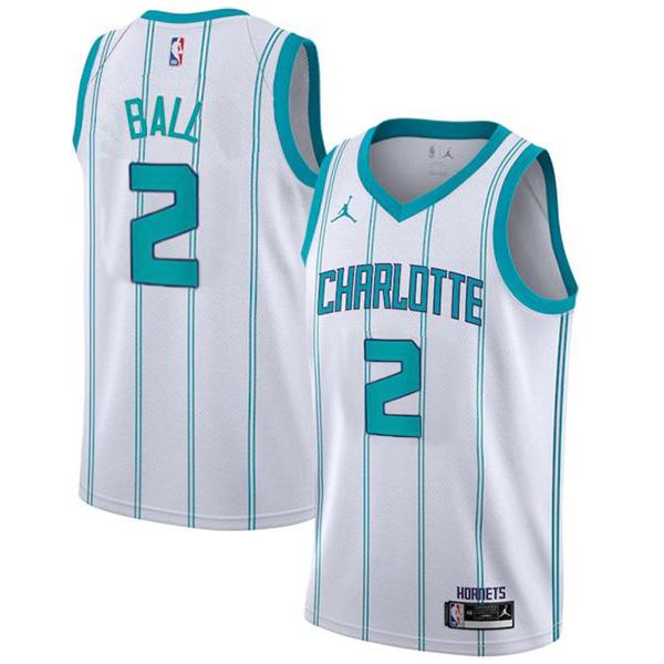 Charlotte Hornets 2 Ball jordan city nba basketball swingman jersey ...