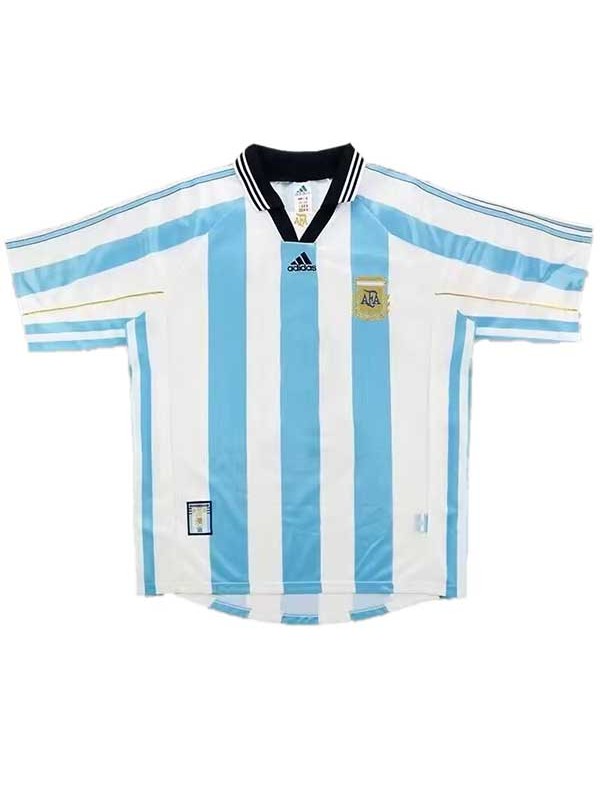 Argentina home retro jersey mens soccer shirt 1998
