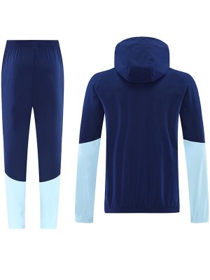 Argentina windbreaker hoodie jacket mens navy light blue tracksuit 2025-2026