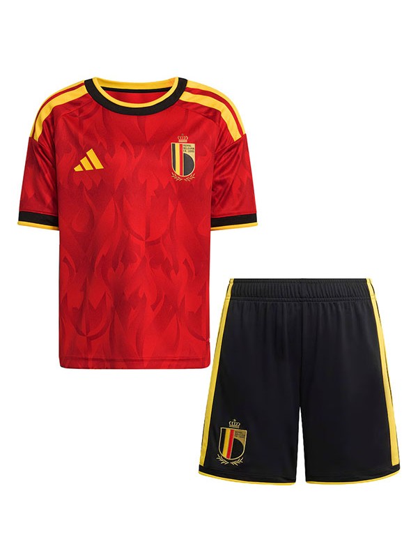 Belgium home kids kit childrens jersey 2026 world cup