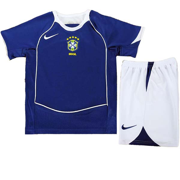 Brazil away kids kit childrens retro jersey 2004