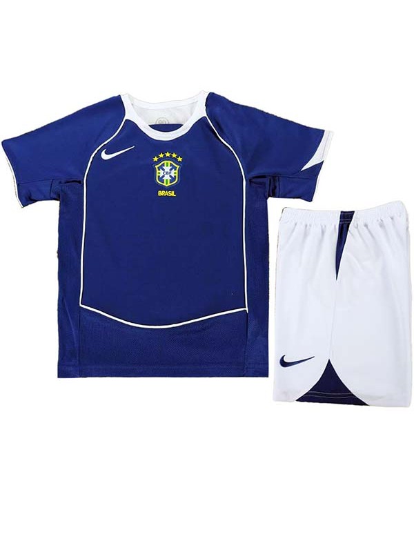 Brazil away kids kit childrens retro jersey 2004