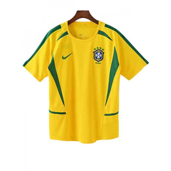 Brazil home jersey mens retro shirt 2002