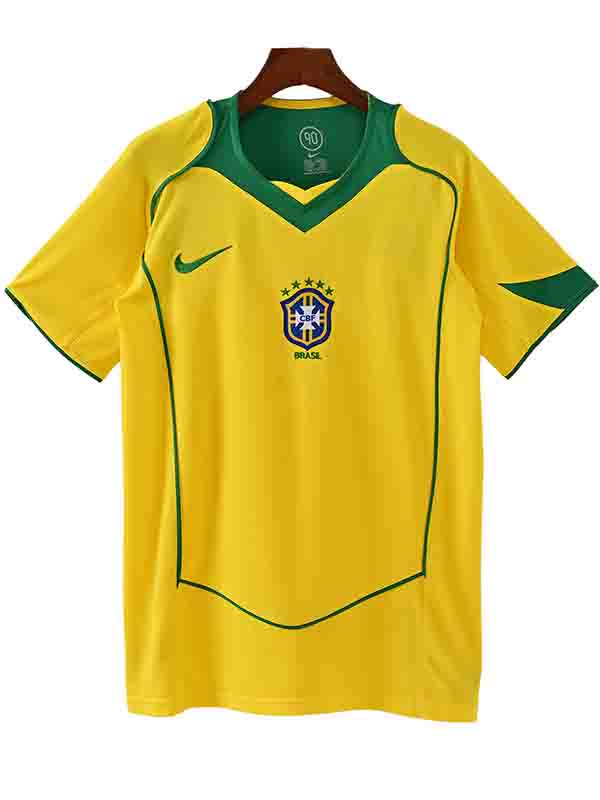 Brazil home jersey mens retro shirt 2004
