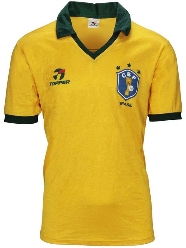 Brazil match worn jersey mens retro shirt 1986-1987