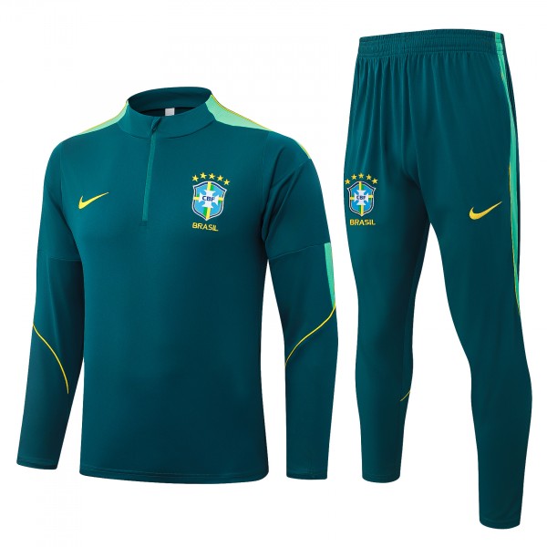Brazil tracksuit mens all green training kit 2026-2027