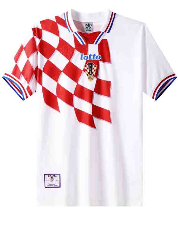 Croatia home jersey mens retro shirt 1998
