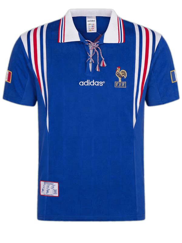 France home retro jersey mens soccer shirt 1996