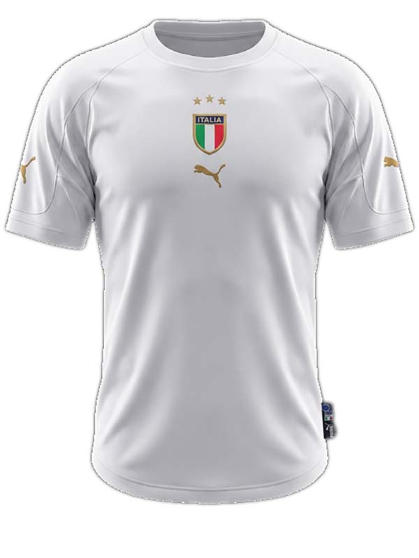 Italy away retro jersey mens soccer shirt 2004