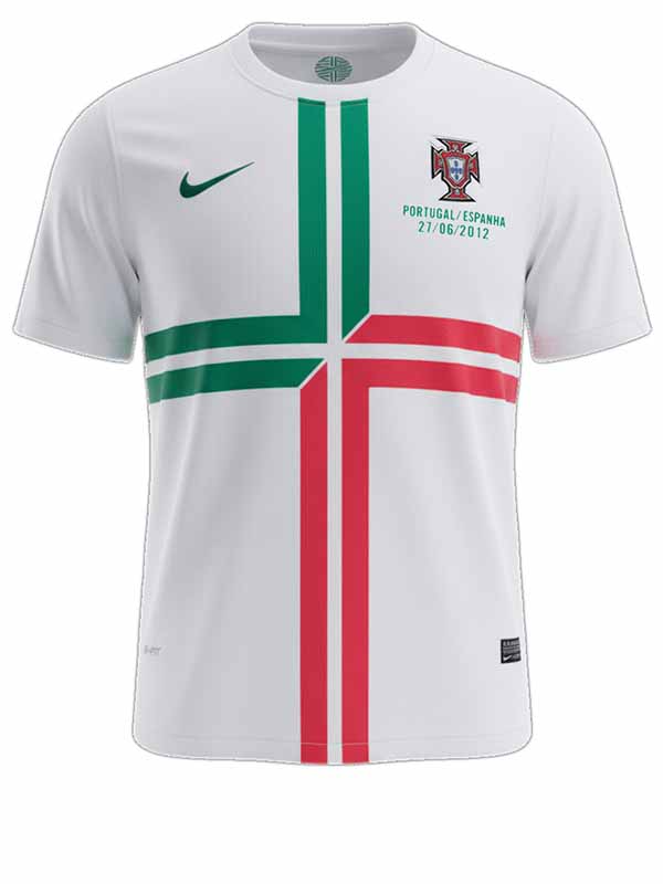 Portugal away retro jersey mens soccer shirt 2012