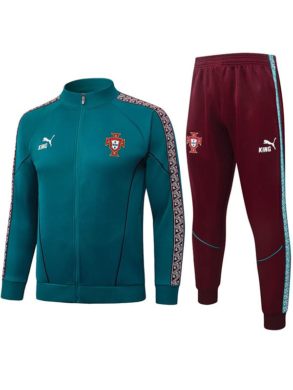 Portugal jacket mens green red training tracksuit 2026-2027