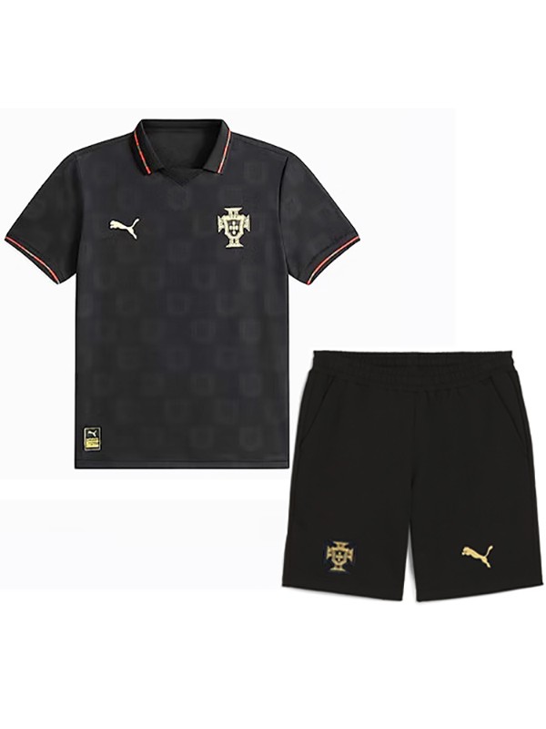 Portugal special edition kids kit childrens black jersey 2026 world cup