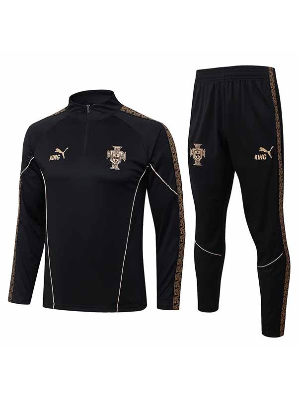 Portugal tracksuit mens all black training kit 2026-2027