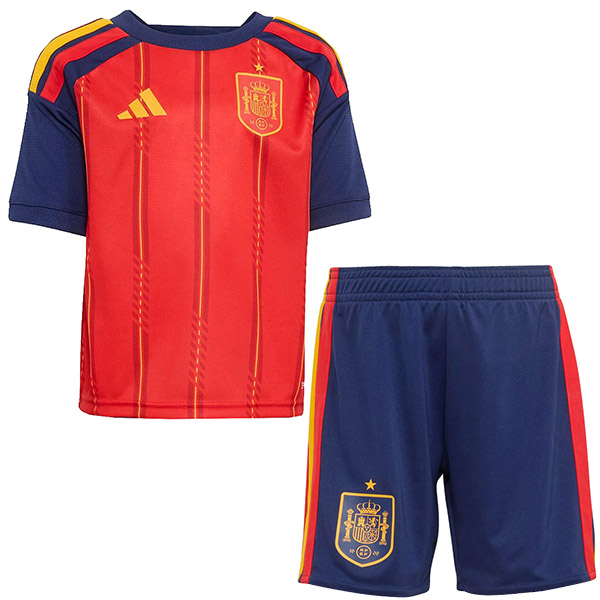 Spain home kids kit childrens jersey 2026 world cup