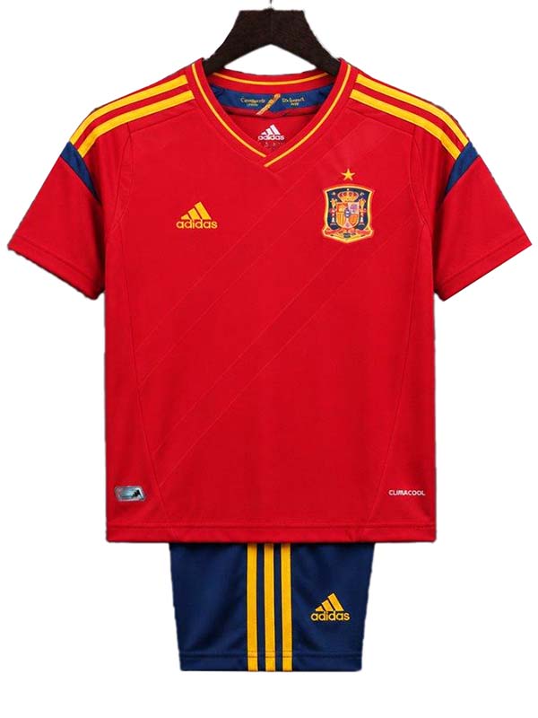 Spain home kids kit childrens retro jersey 2012