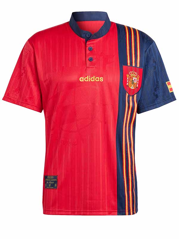 Spain home retro jersey mens soccer shirt 1996
