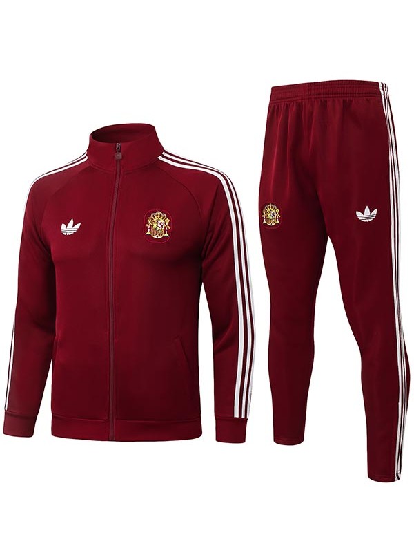 Spain tracksuit mens maroon training kit 2026-2027