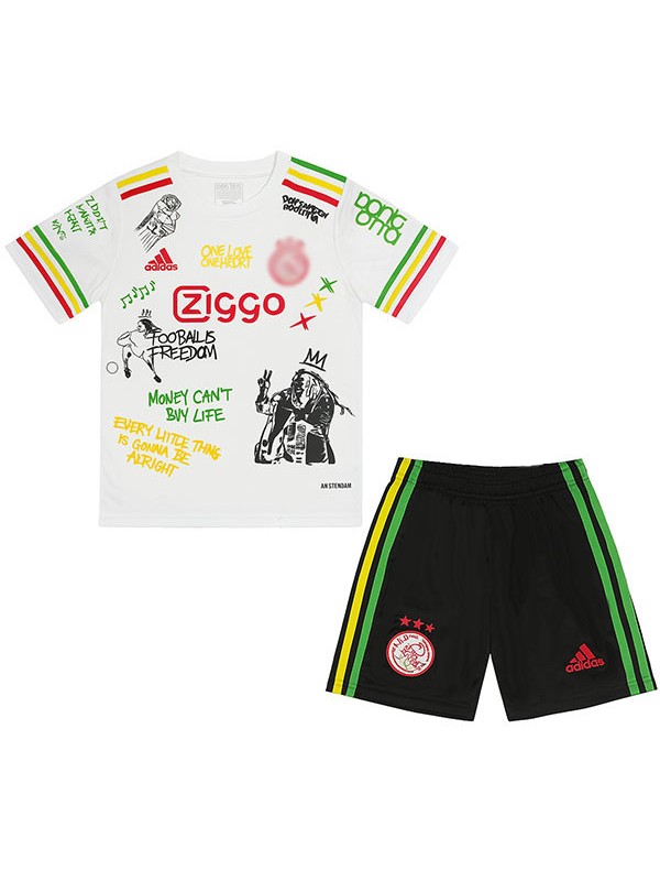 Ajx Bob Marley white kids kit childrens jersey 2025-2026