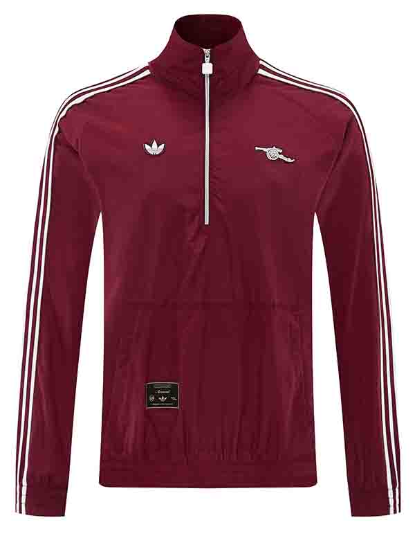 Arsenal windbreaker jacket mens maroon tracksuit 2026-2027