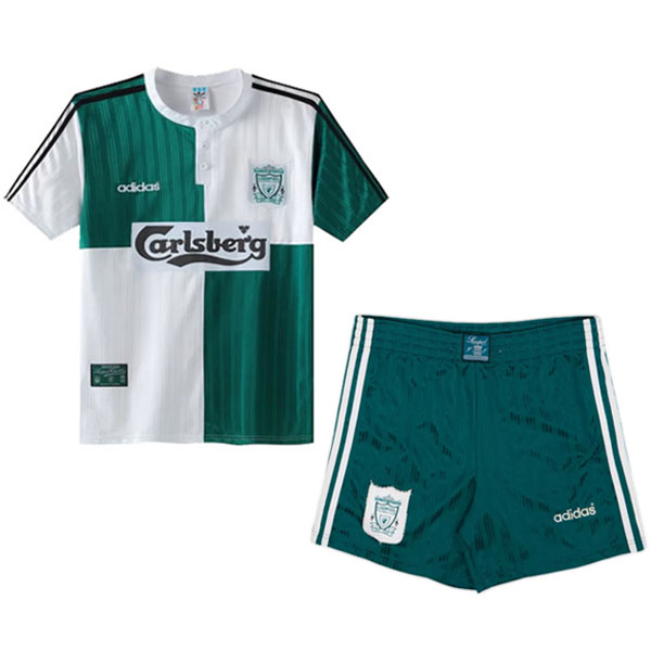 Liverpool away kids kit children retro jersey 1995-1996
