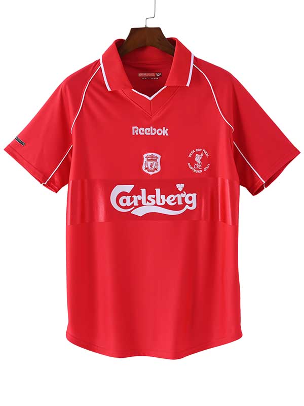 Liverpool European home jersey mens retro shirt 2001-2002